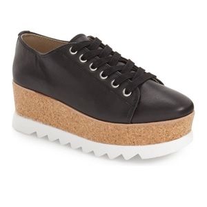SteveMadden Korrie 90s Cork Wedge Platform Sneaker